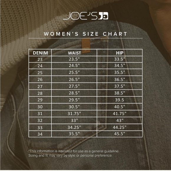 Size 28 Joe’s Jeans skinny ankle, dark denim, mid-rise waist, like new - Picture 9 of 10